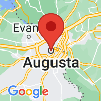 Map of Augusta, GA